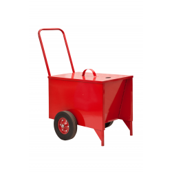 Τροχήλατος Κάδος Άμμου με Αντιπυρική Βαφή 100lt