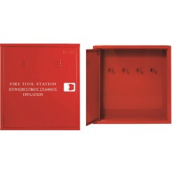 Πυροσβεστικός Σταθμός Εργαλείων με 4 Γατζάκια Στήριξης των Εργαλείων Πυροσβεστικός Σταθμός Εργαλείων με 4 Γατζάκια Στήριξης των Εργαλείων